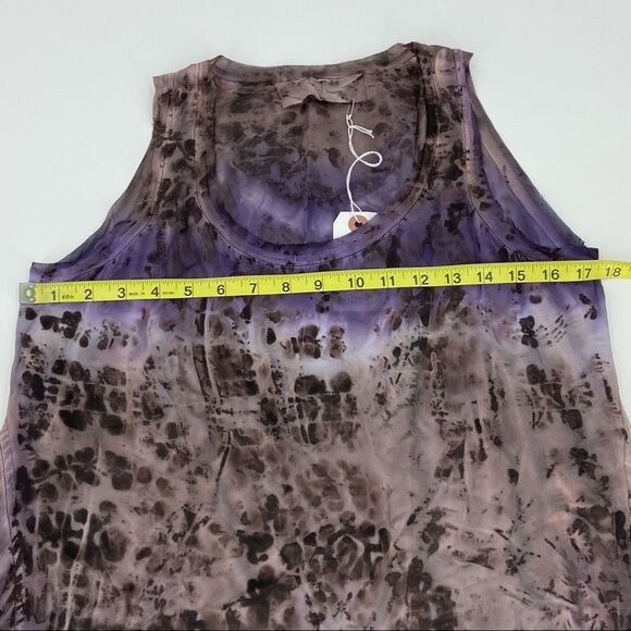 Ma+Ch Marika Charles Amethyst Hand Dyed Silk Tank - Picture 12 of 15